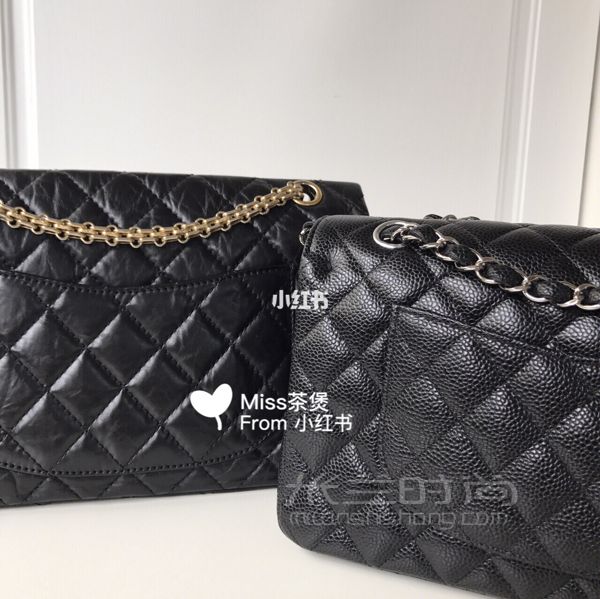 实用帖Chanel 2.55中号cf中号比较_3