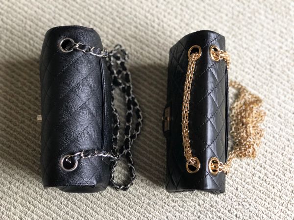 Chanel CF Mini  2.55 Mini 对比 +上身图_3