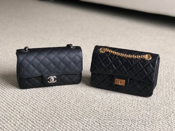 Chanel CF Mini  2.55 Mini 对比 +上身图_1