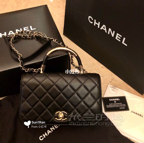 Chanel【coco handle】手柄包中号 附穿搭图_1