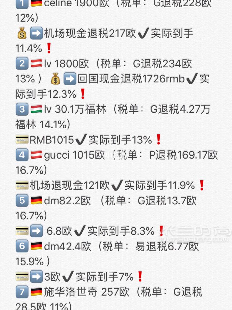 德国慕尼黑机场T2退税购物攻略 欧洲德奥匈退税率明细_2