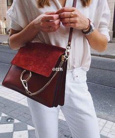 蔻依Chloe faye大号 shoulder bag halo焦糖咖啡馆_8