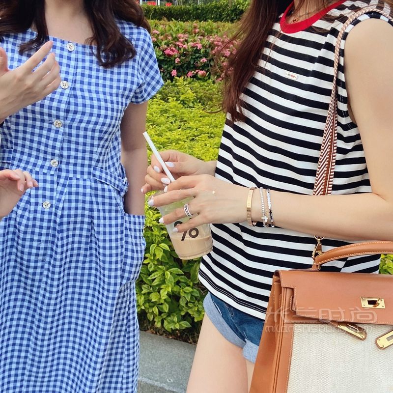 爱马仕HERMES Kelly 32 奶茶色 帆布拼皮_7