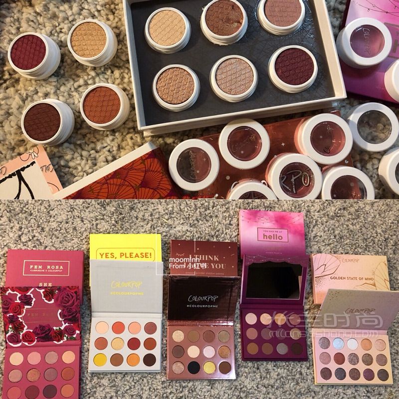 colourpop 5盘眼影盘 10色土豆泥眼影试色_1