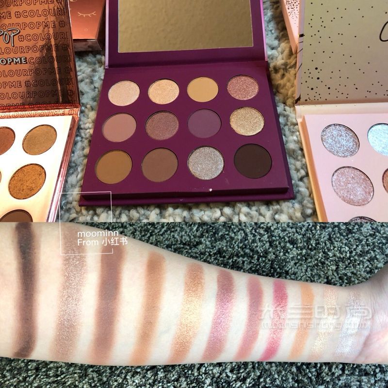 colourpop 5盘眼影盘 10色土豆泥眼影试色_7