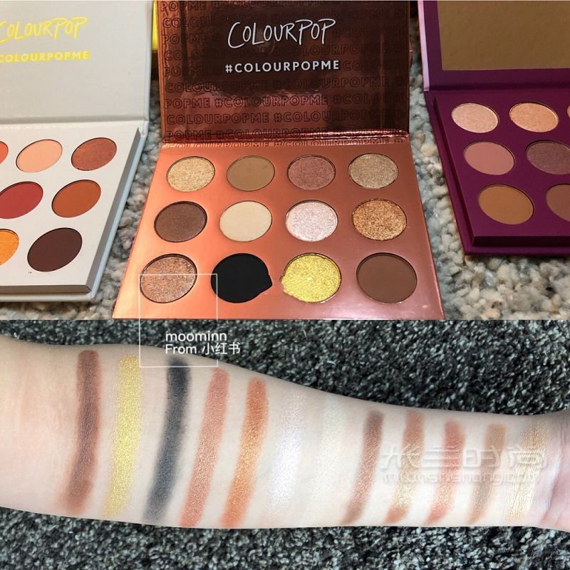 colourpop 5盘眼影盘 10色土豆泥眼影试色_6