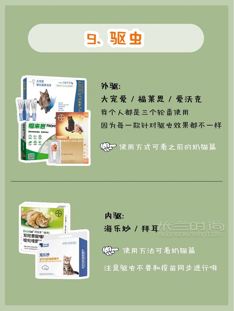 猫咪用品（医药篇）新手养猫必备养猫攻略_6