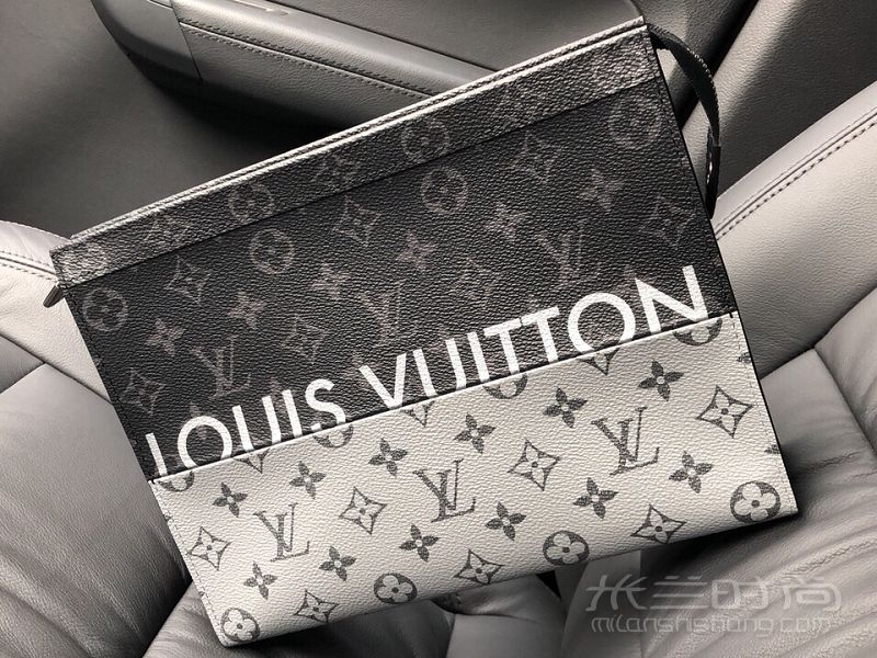 Louis Vuitton LV 路易威登 拼色字母老花手包_1