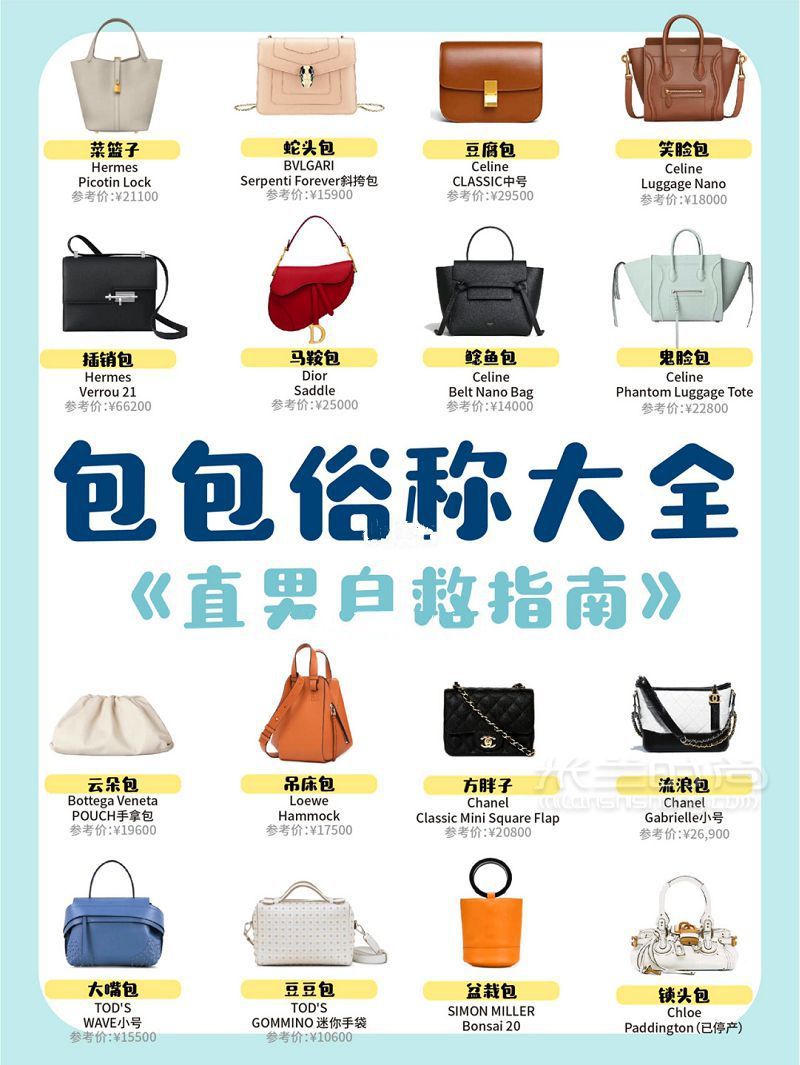 时尚基础必修奢侈品包包俗称大全 搞懂时尚“黑话”_1