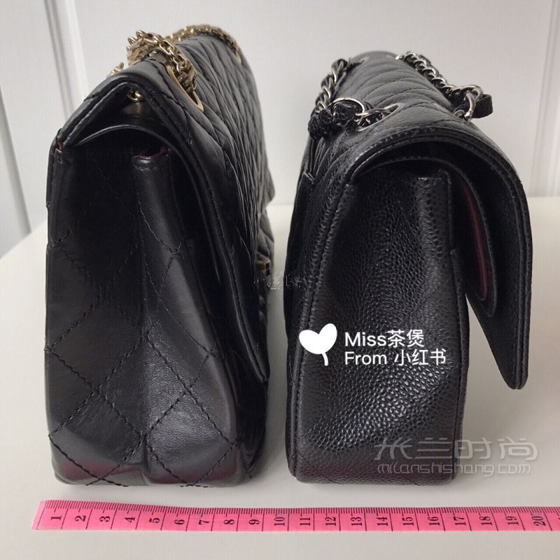 实用帖Chanel 2.55中号cf中号比较_4