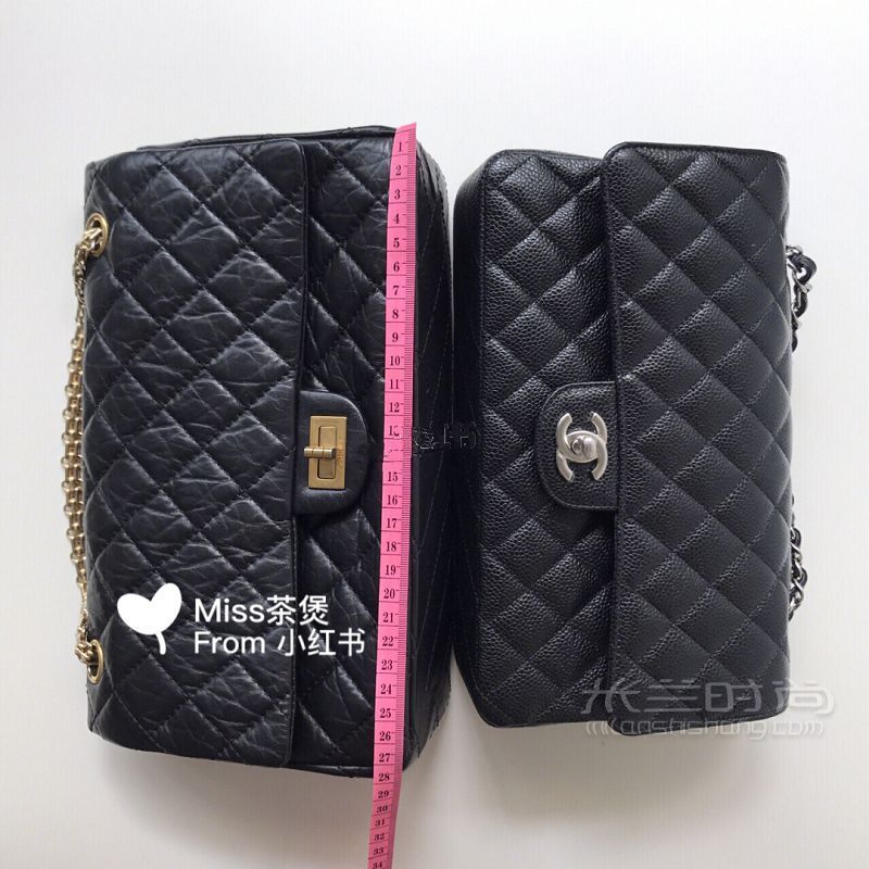 实用帖Chanel 2.55中号cf中号比较_5