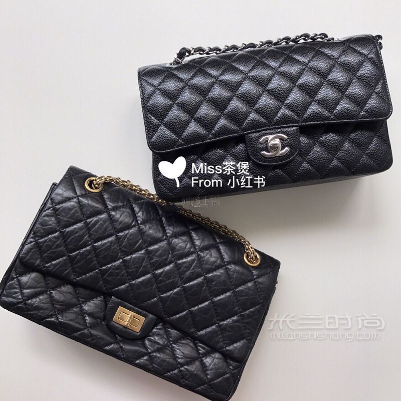 实用帖Chanel 2.55中号cf中号比较_1