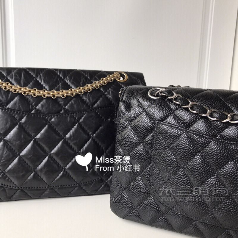 实用帖Chanel 2.55中号cf中号比较_3