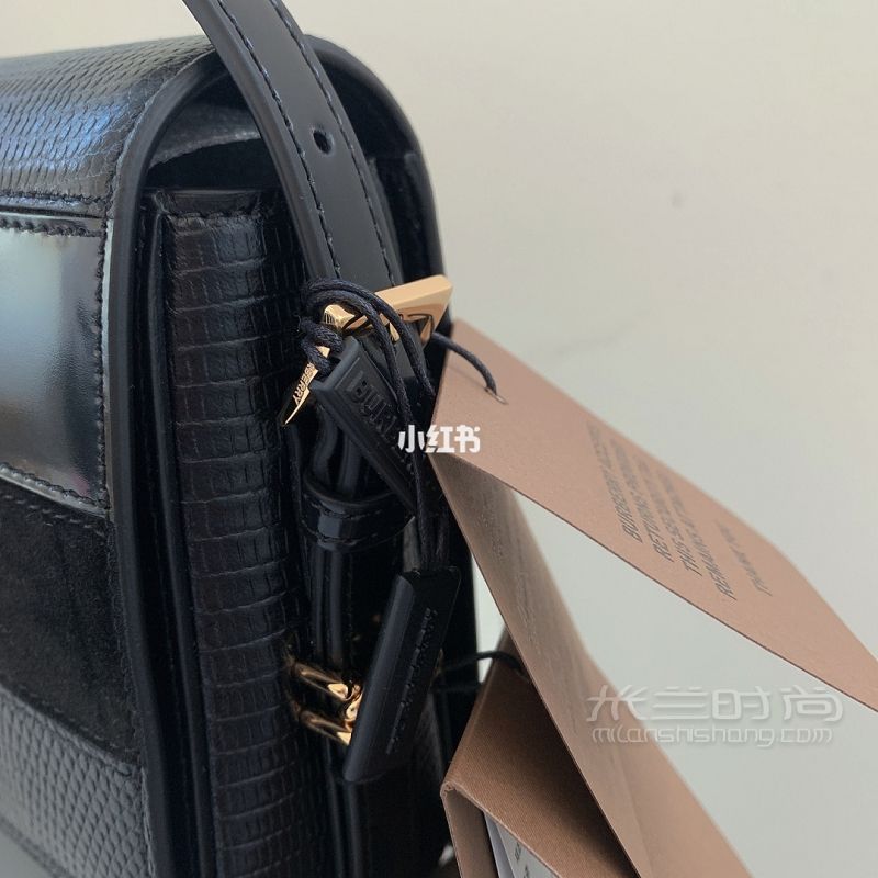 Burberry澳洲官网50sale 麂皮拼grace包_5