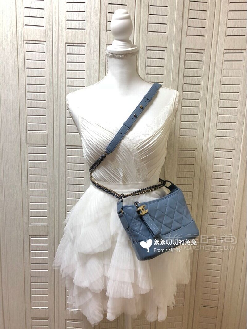 CHANEL流浪包雾霾蓝背法展示1上篇 背了一个多月了写下使用感受_1