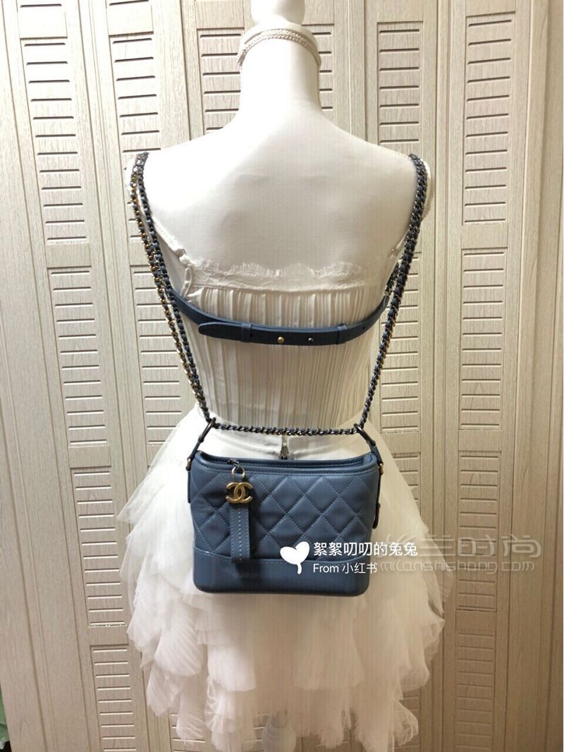 CHANEL流浪包雾霾蓝背法展示1上篇 背了一个多月了写下使用感受_4