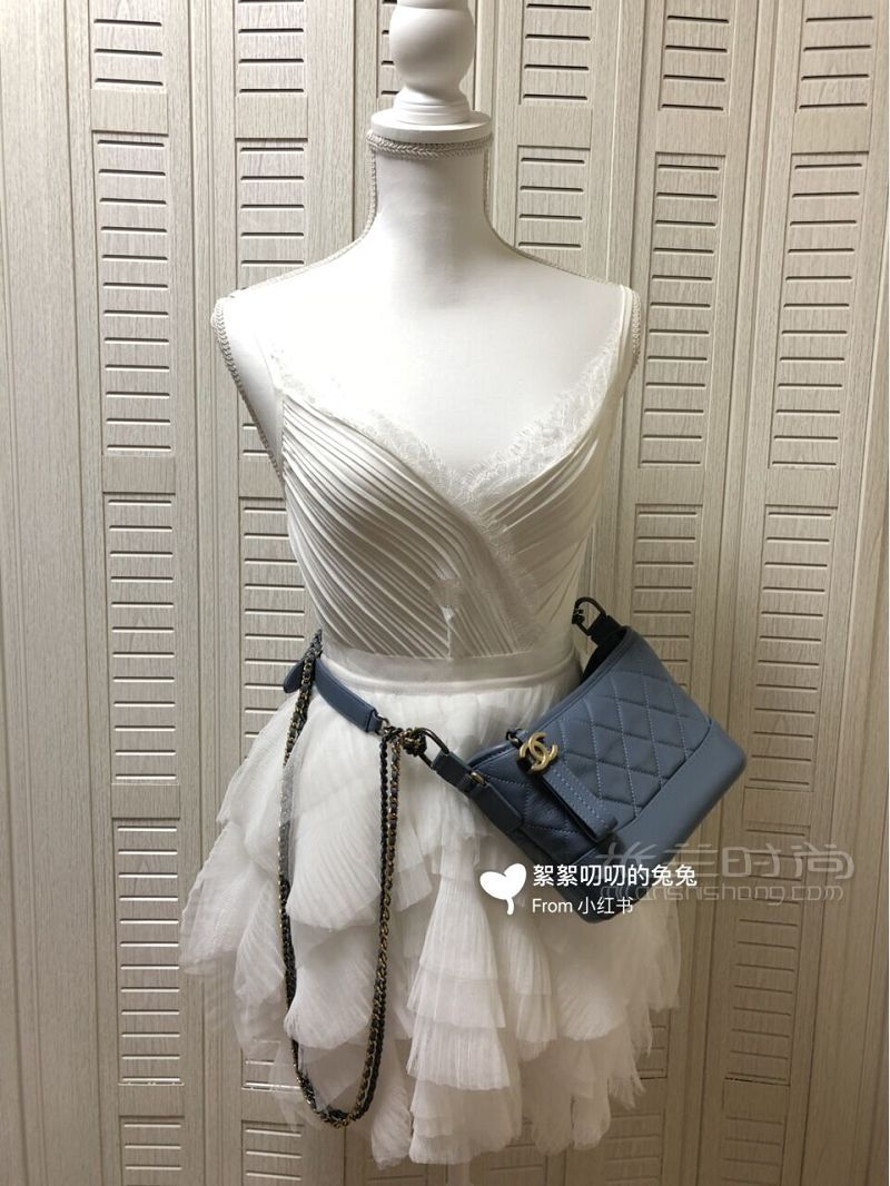 CHANEL流浪包雾霾蓝背法展示1上篇 背了一个多月了写下使用感受_7