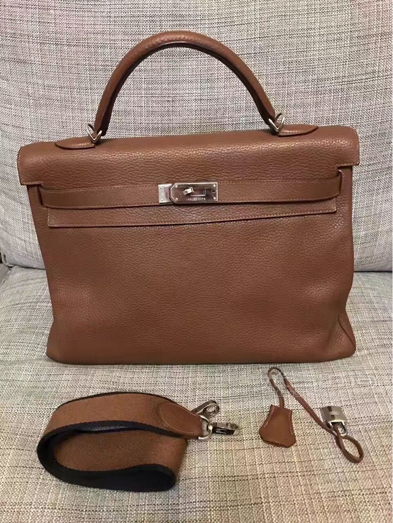 男生hermes kelly40巧克力棕_7