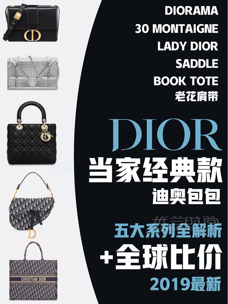 迪奥 Dior 包包当家经典款大总结+全球比价！ 这里总结的是2019年7月的价格-_1