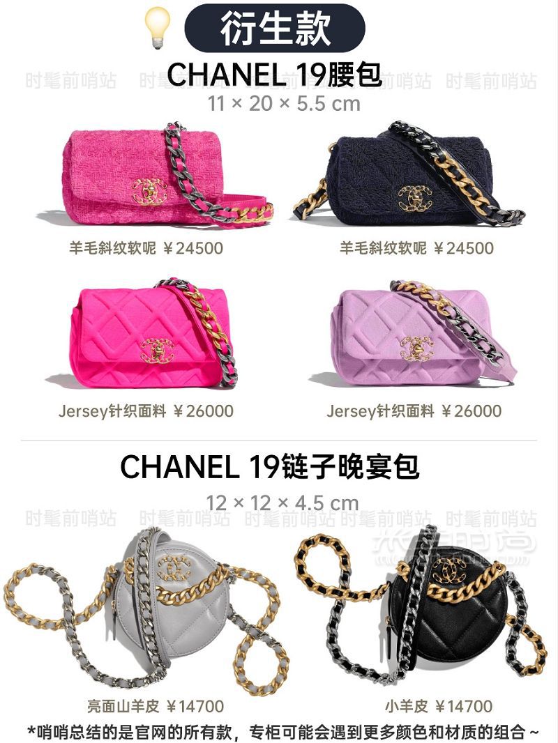 Chanel 19 最全款式总结+2020全球比价_8