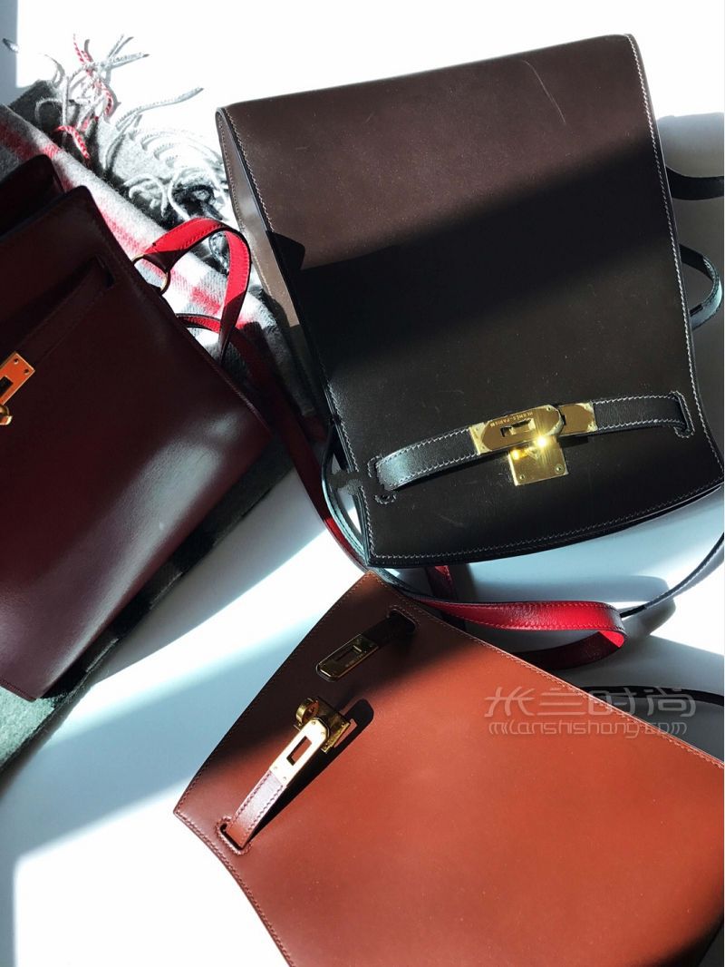 Hermes sport Kelly 金棕小号和大号对比_6