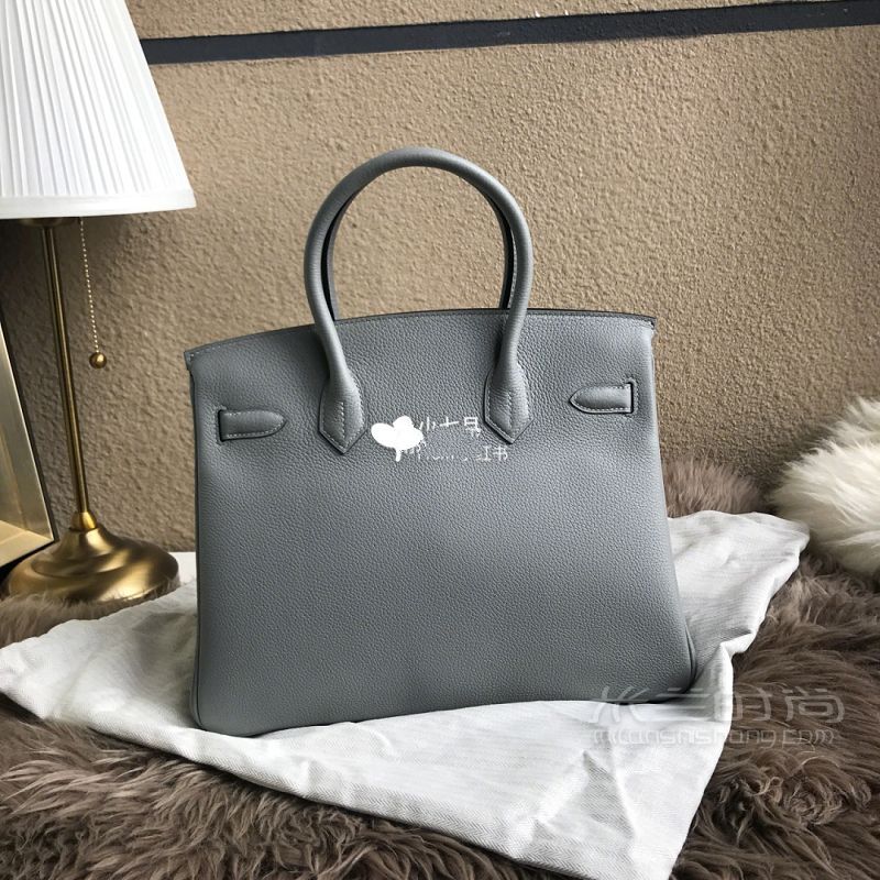 Hermes定制Birkin30海鸥灰实拍图_4