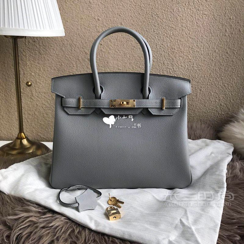 Hermes定制Birkin30海鸥灰实拍图_1