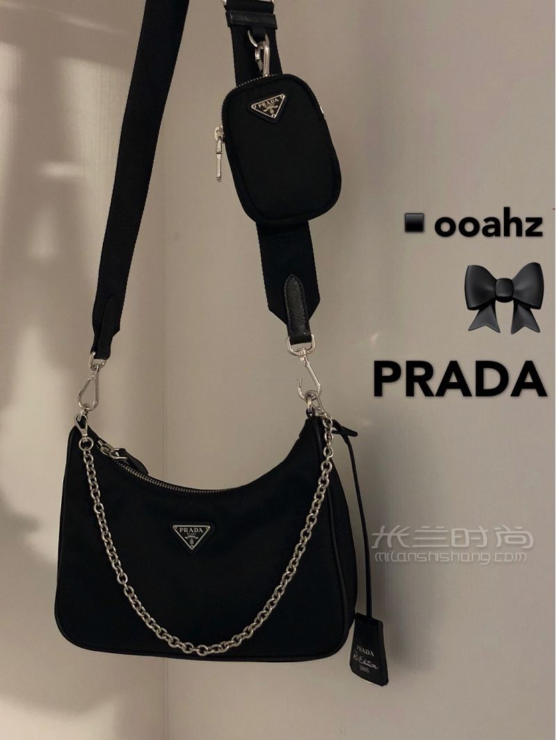 Prada hobo三合一链条包太香了！_1