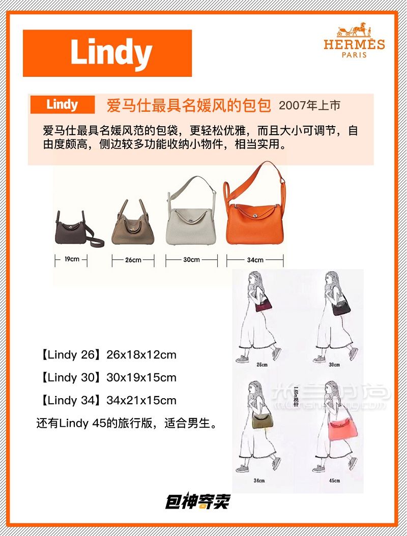 Hermes爱马仕包包系列尺寸盘点 hermes lindy picotin_6