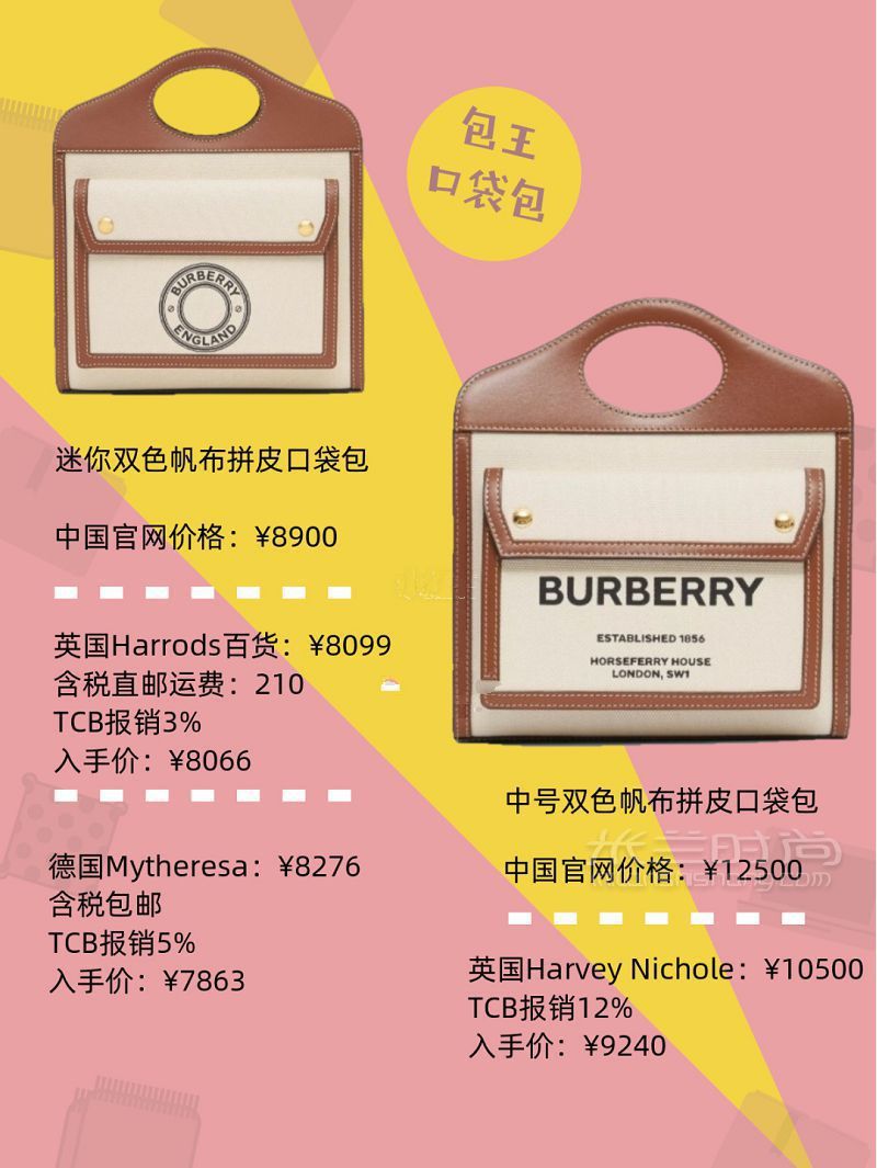 Burberry帆布包最强折扣货源 博柏利包税直邮海淘_2