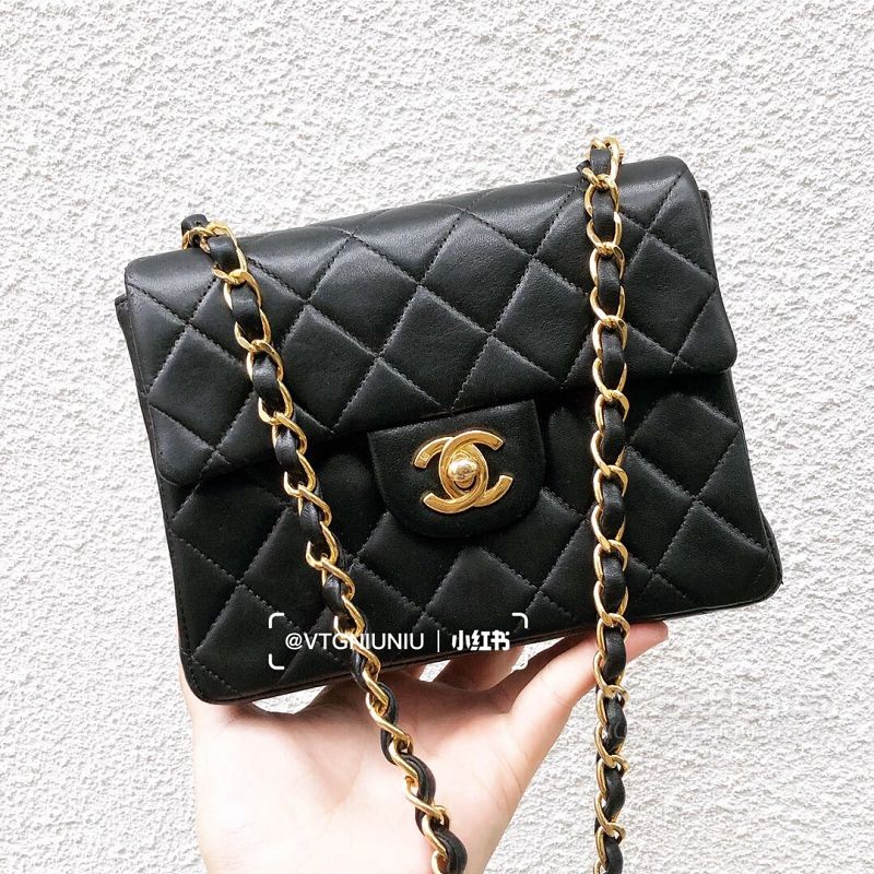 中古包里的保值王chanel mini方胖子_2