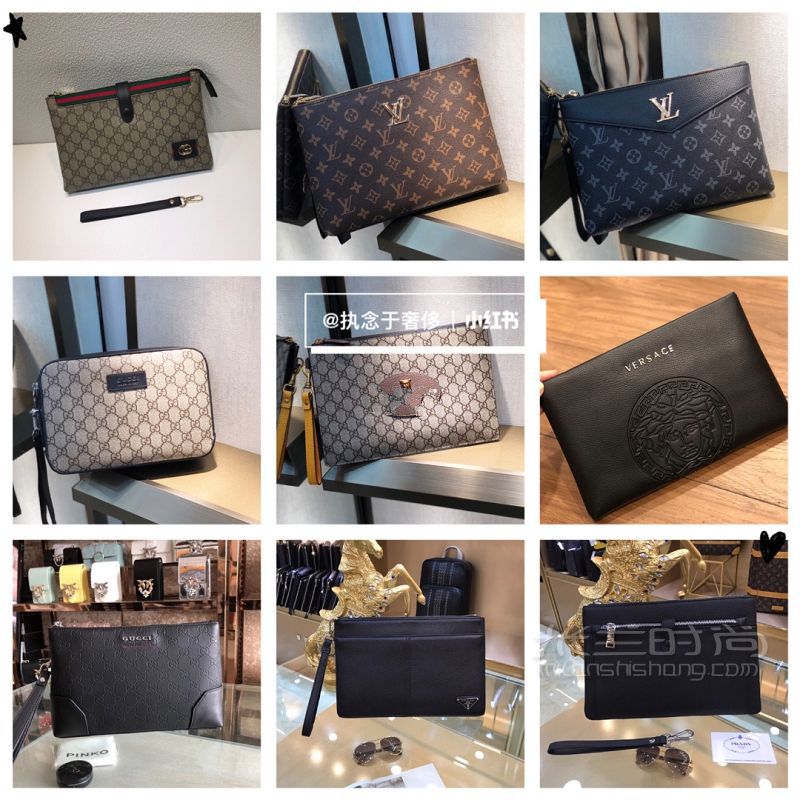 LV、Gucci奢侈品大牌45款男士手拿包推荐_1