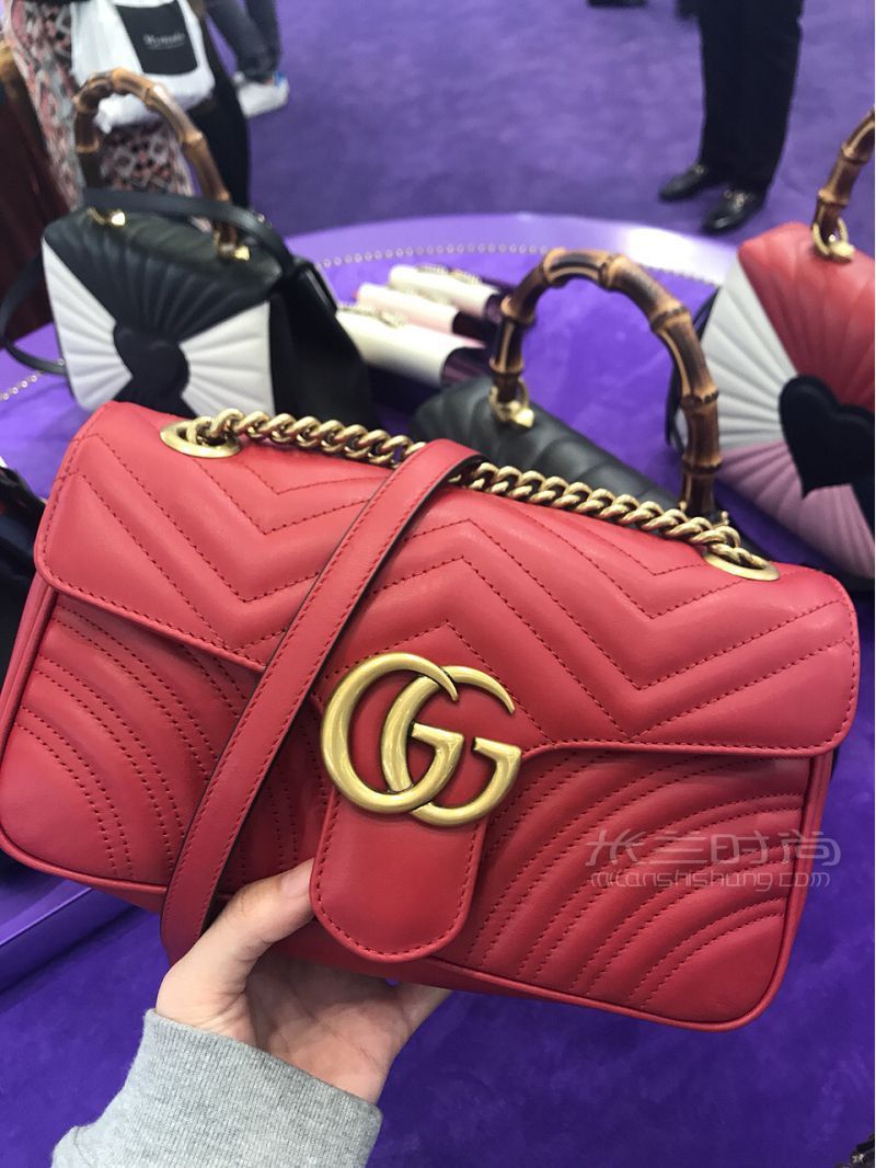 Gucci marmont红色中号 自古红金最摄魂 法国自由行热门攻略_2